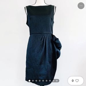 Alice + Olivia Black Party Dress | Size 2 | Structured and Textured